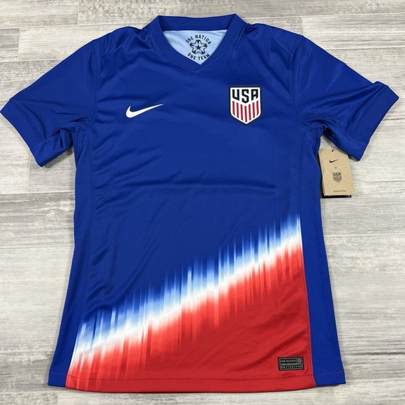 Nike USA Soccer‎ USMNT Blue Away Jersey Shirt Kit Adult Men's Small FJ4277-417 - Picture 1 of 9